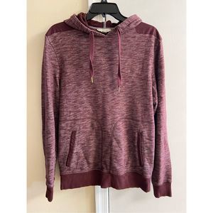 Calvin Klein jeans heather burgundy hooded pullover sweatshirt Small